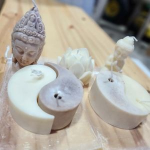 Handmade beeswax candles